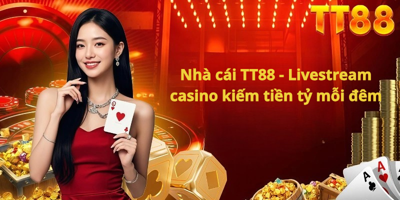 Nhà cái TT88 - Livestream casino kiếm tiền tỷ mỗi đêm